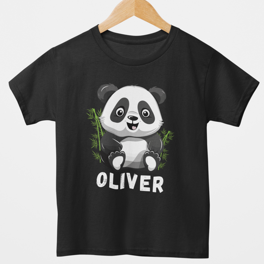 Boys Personalised Panda T-shirt | 3 - 11 yrs