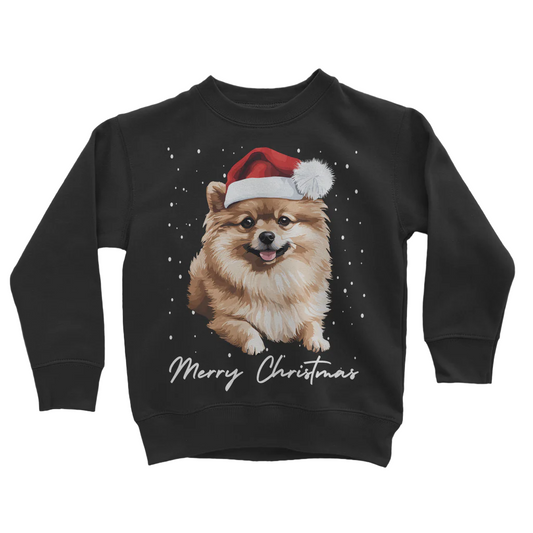 Kids Christmas Pomeranian Sweatshirt | 3 - 13 years