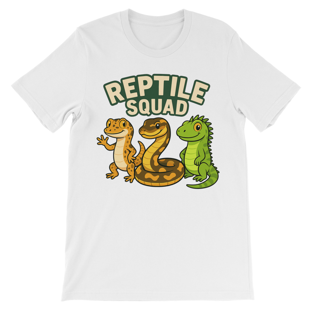Kids “Reptile Squad” T-Shirt - Gecko, Snake & Lizard Top (3-13 Yrs)