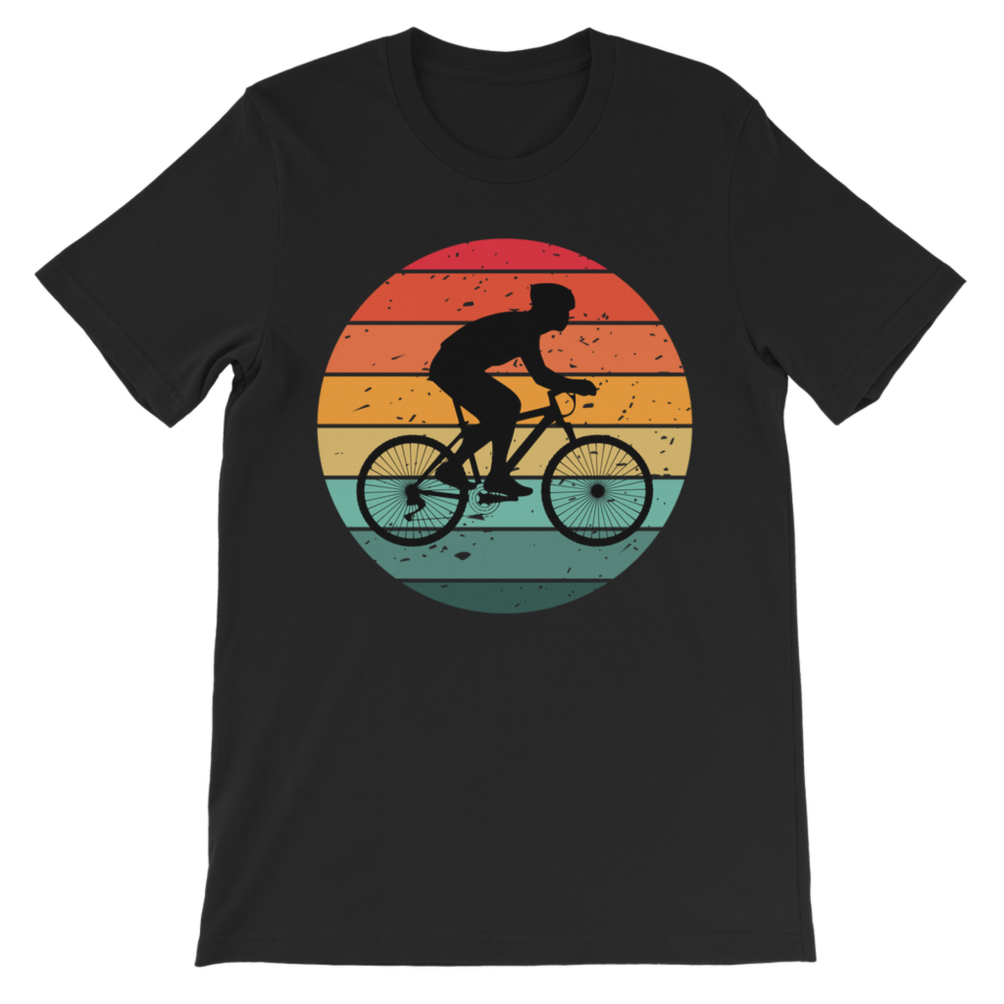 Kids Retro Sunset Cyclist T-Shirt | Ages 7-13
