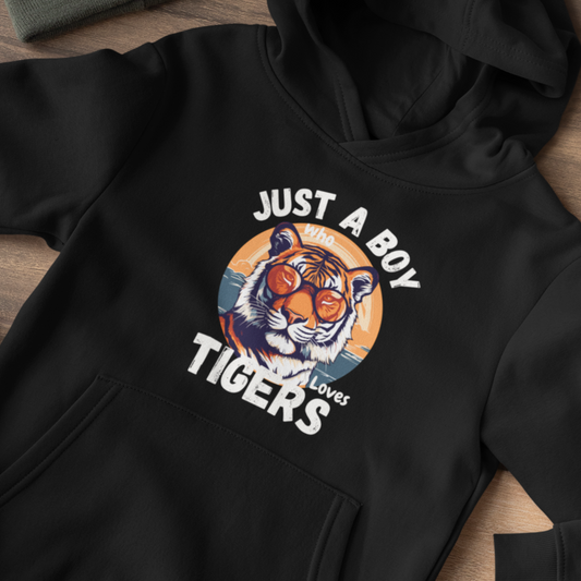 Just a Boy who loves Tigers - Pullover Hoodie