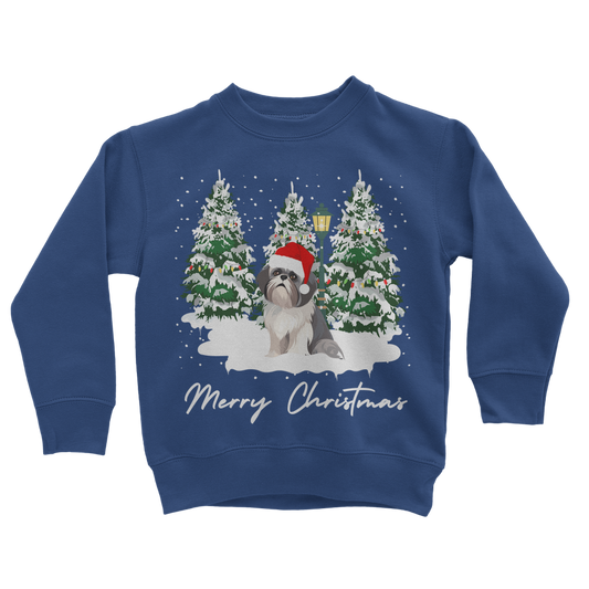 Kids Shih Tzu Christmas Sweatshirt | 5 - 13 years