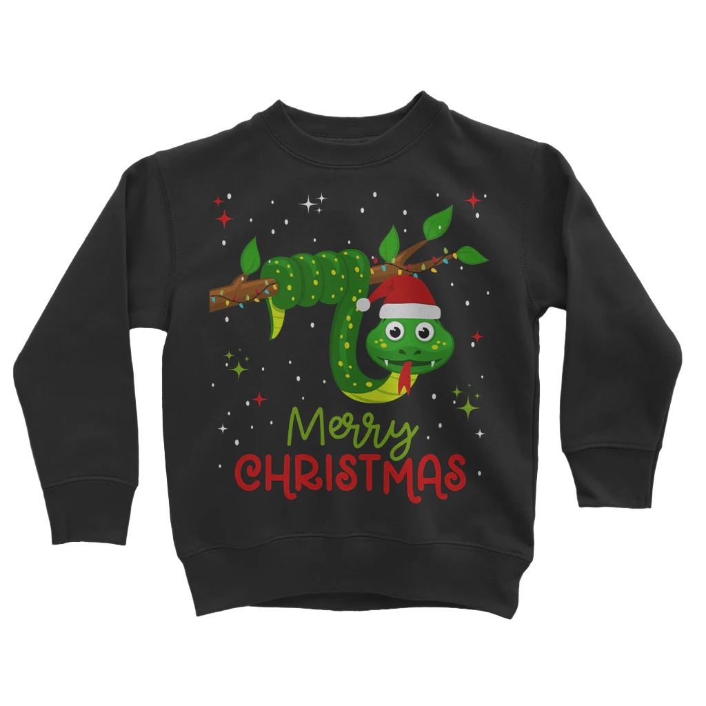 Kids Festive Snake Christmas Jumper | 3 - 13 years