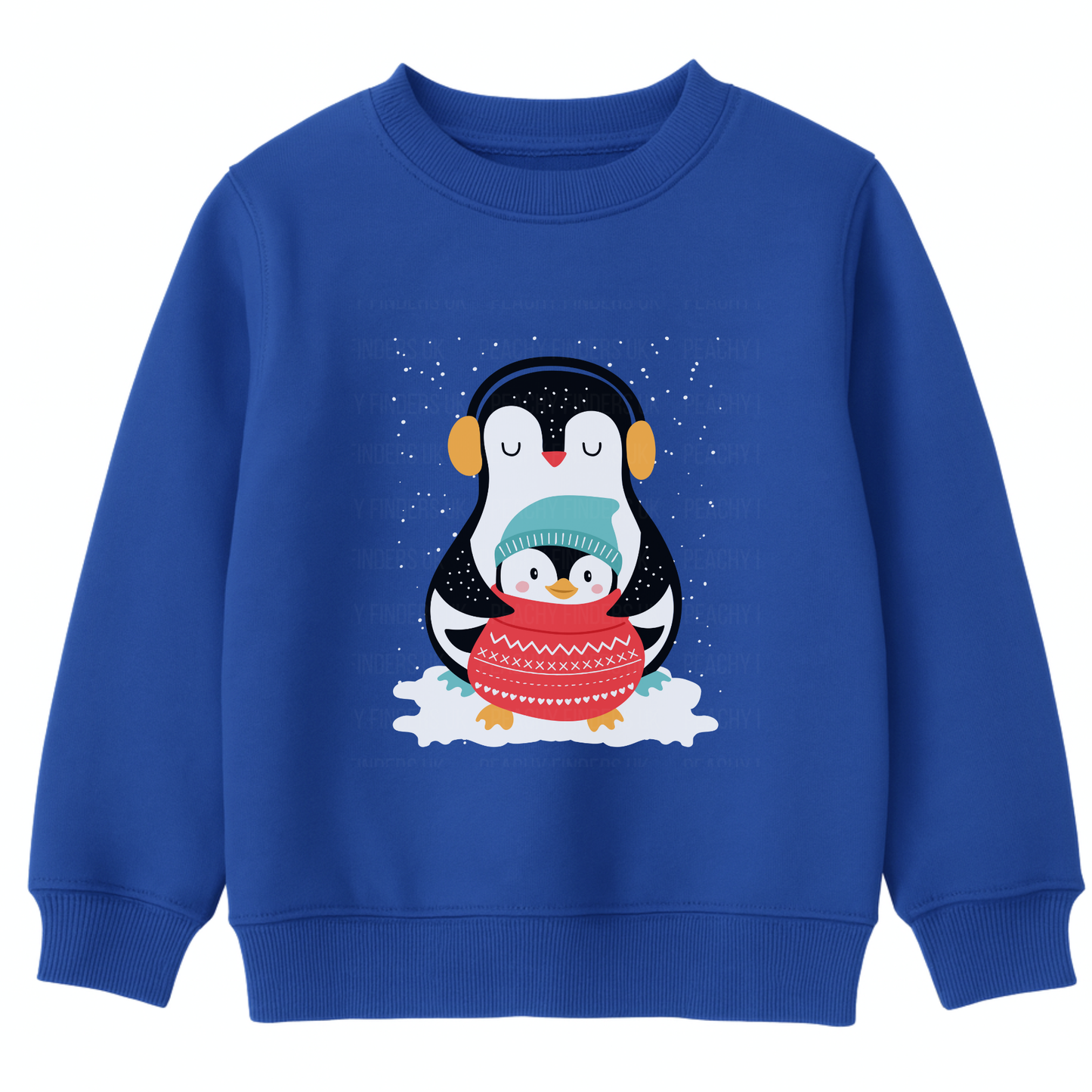 Kids Winter Penguin Sweatshirt  (Ages 3-13 Yrs)