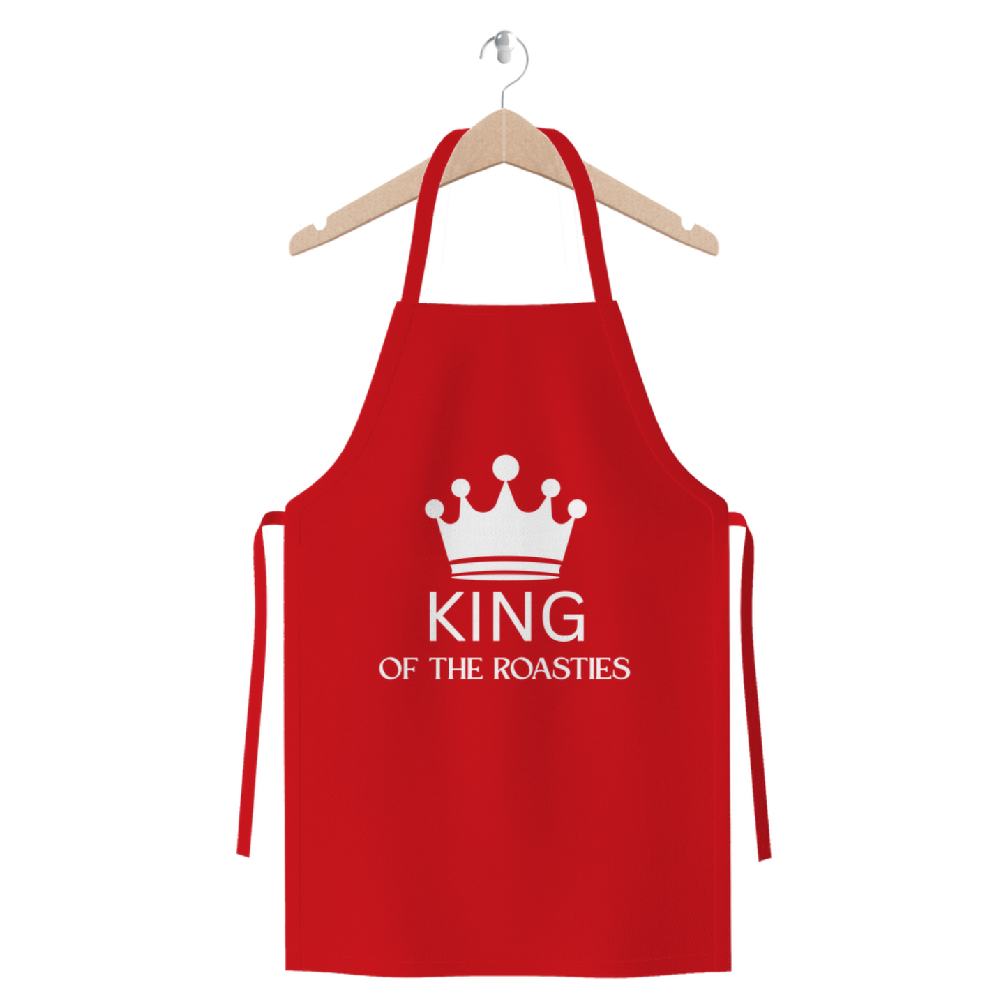 King of the Roasties Apron – Funny Roast Potato Chef Gift | Cotton Twill