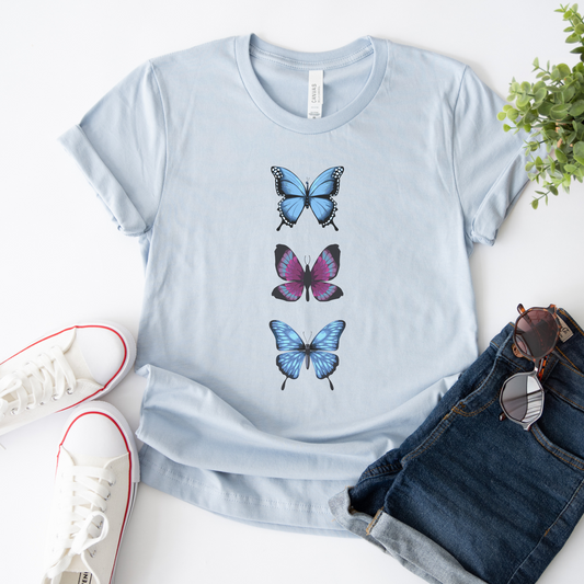 Women's Butterfly Trio T-shirt | Small - 2XL