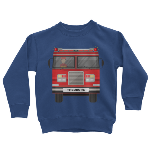 Kids Fire Engine Sweatshirt | 3 - 8 years