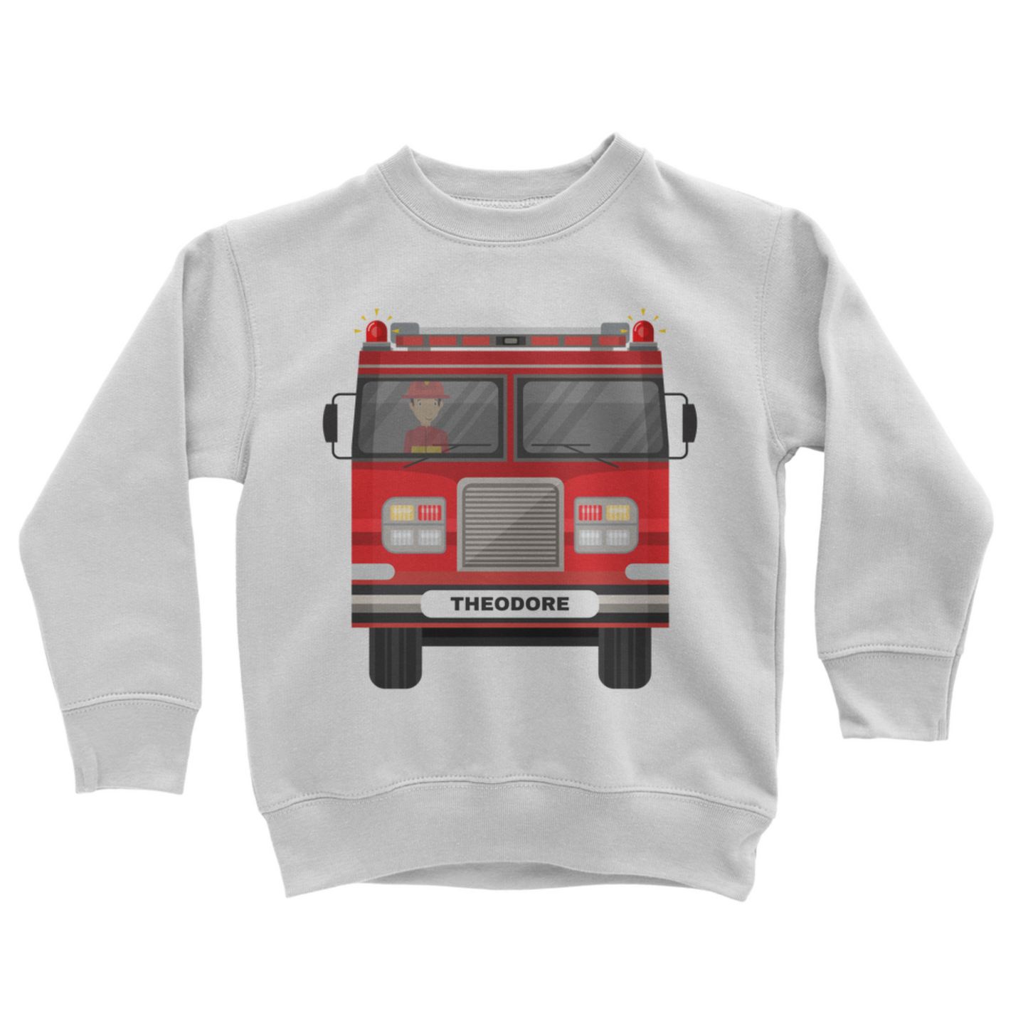 Kids Fire Engine Sweatshirt | 3 - 8 years