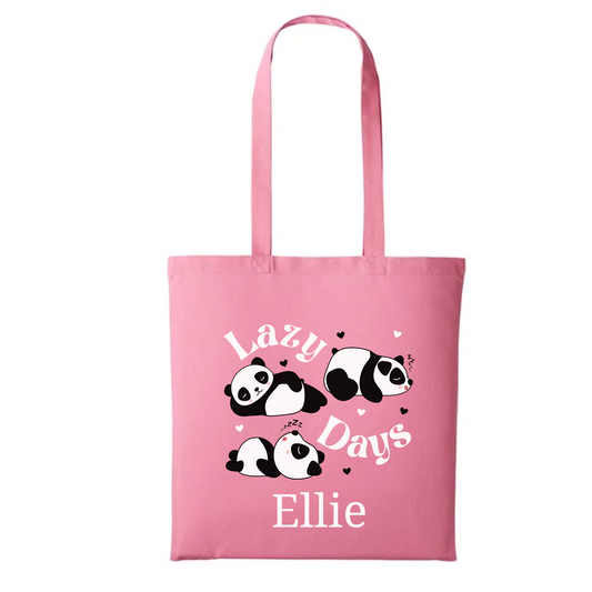 Lazy Days Panda Tote Bag