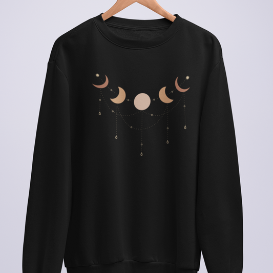 Luna Phases of the Moon - Women's Organic Cotton Sweatshirt