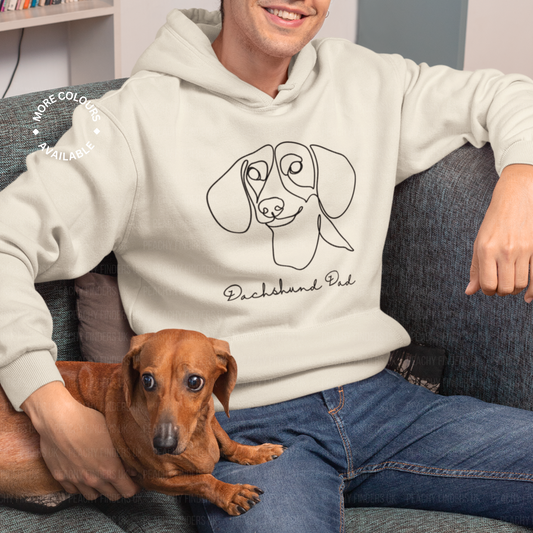 Dachshund Dad' Pullover Hoodie | S - 5XL