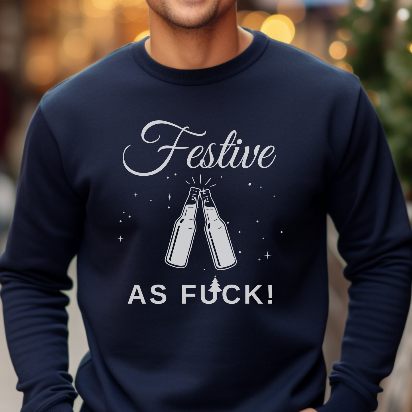 Festive As F*ck - Men's Christmas Sweatshirt