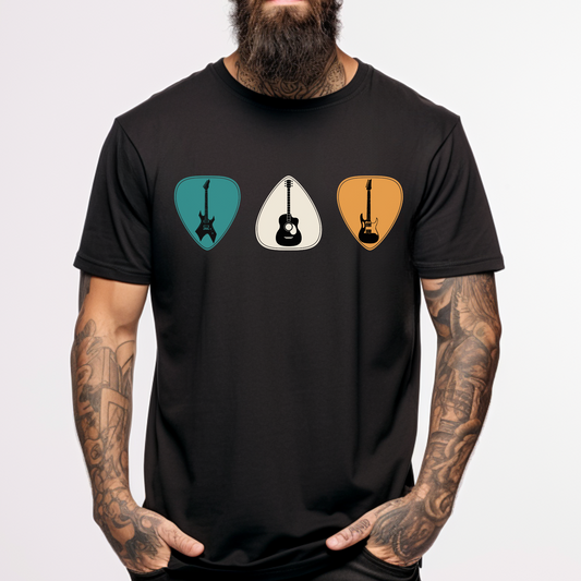 Men's Guitar Picks/Plectrum's T-shirt