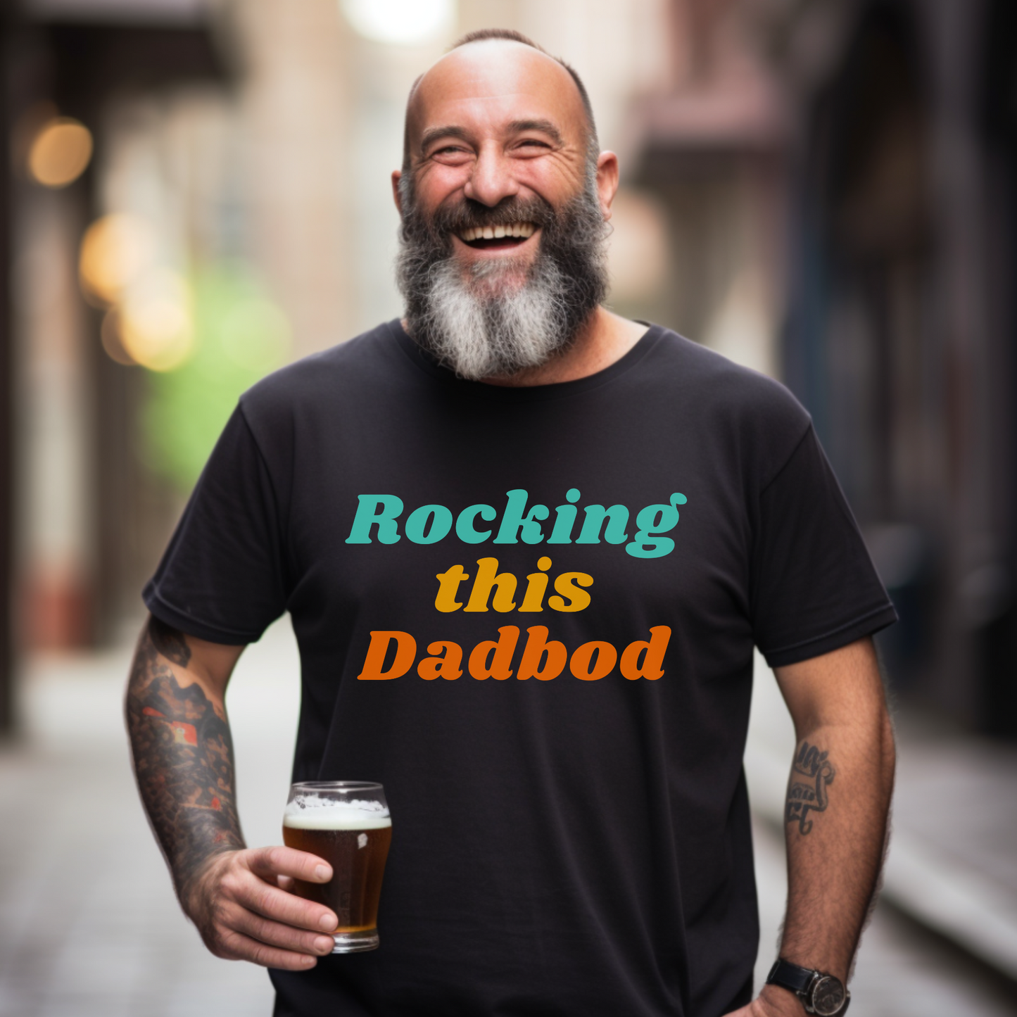 Rocking this Dadbod - Men's Novelty Dad T-shirt | S - 5XL