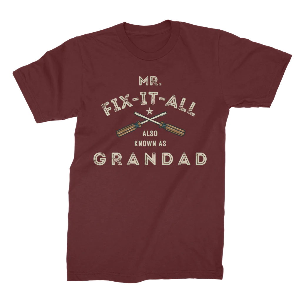 Mr Fix it All Vintage Grandad T-shirt