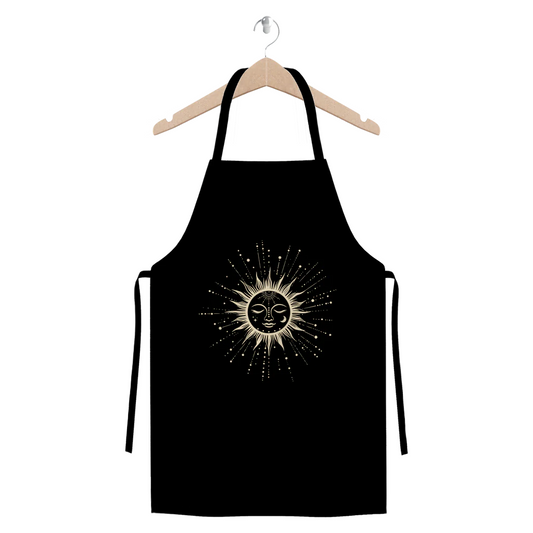 Celestial Sleeping Sun - Cotton Twill Apron