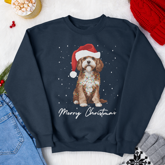 Unisex Christmas Cavapoo Sweatshirt | Small - 5XL