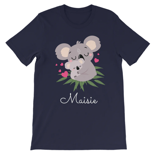 Girls Personalised Koala T-shirt | 3 - 13 years