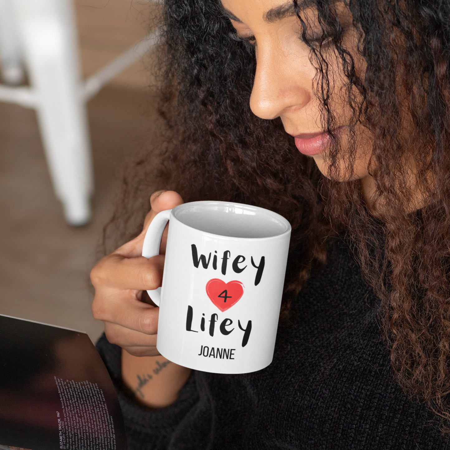 Wifey 4 Lifey Mug - Free Personalisation