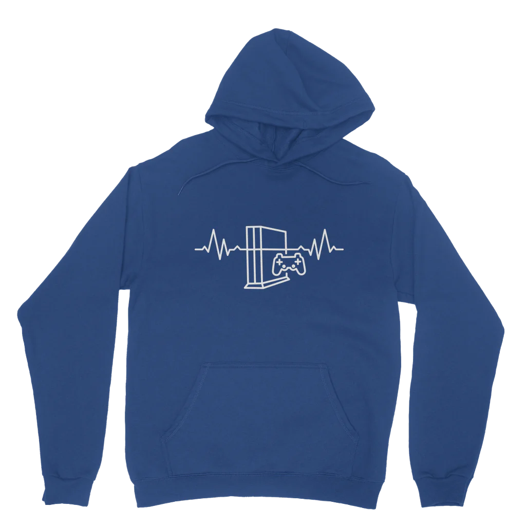 Men's Gaming Heartbeat Pullover Hoodie | XS - 5XL