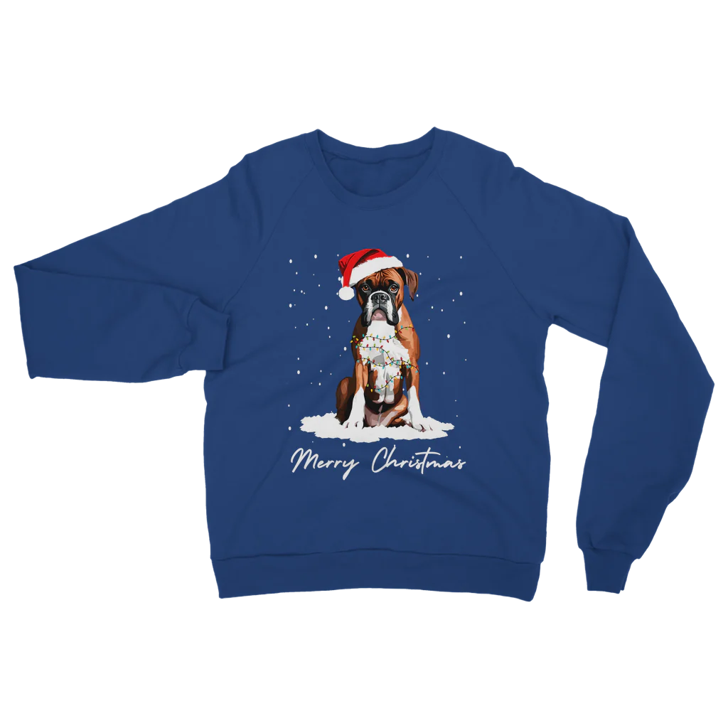 Funny Boxer Dog Christmas Jumper | Small - 5XL