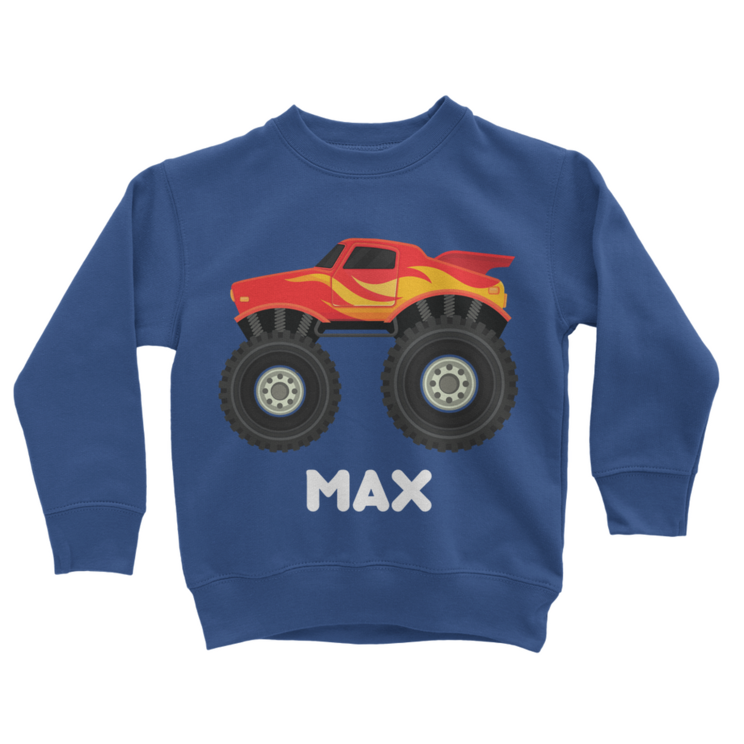 Boys Monster Truck Sweatshirt Jumper | 3 - 13 years