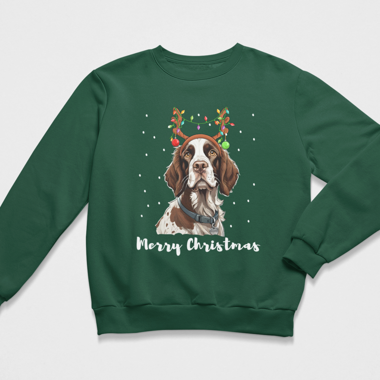 Springer Spaniel Christmas Sweatshirt – Festive Dog Jumper for Dog Lovers
