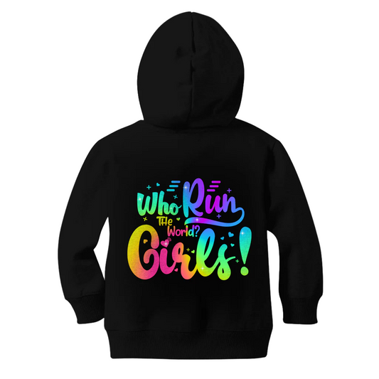 Who Run the World... Girls! - Kids Full Zip Hoodie