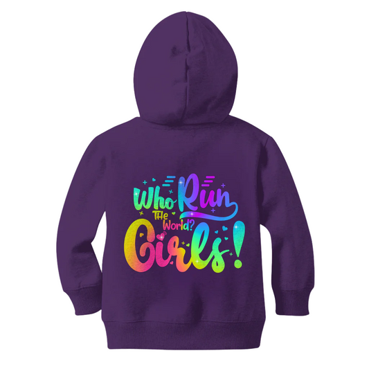 Who Run the World... Girls! - Kids Full Zip Hoodie