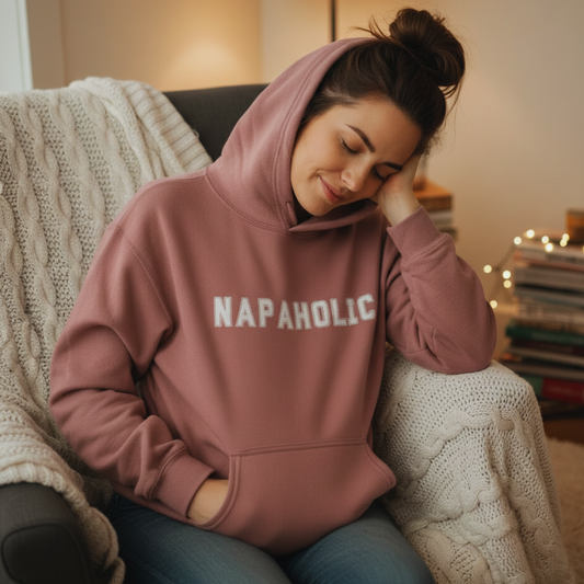 "Napaholic" College Style Hoodie – Varsity Cosy Hooded Sweatshirt (S-5XL)