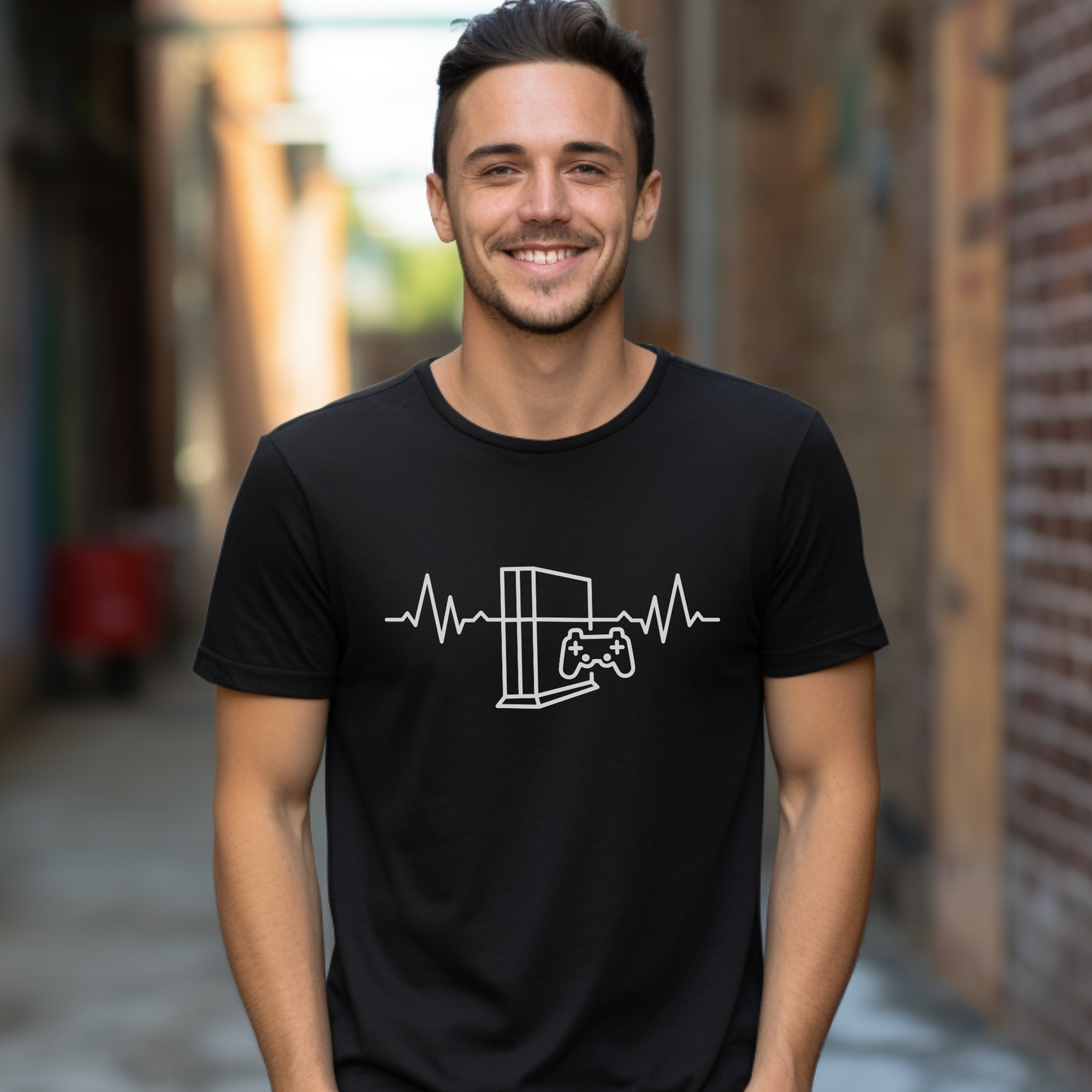 Men's Gaming Heartbeat T-shirt | S - 4XL