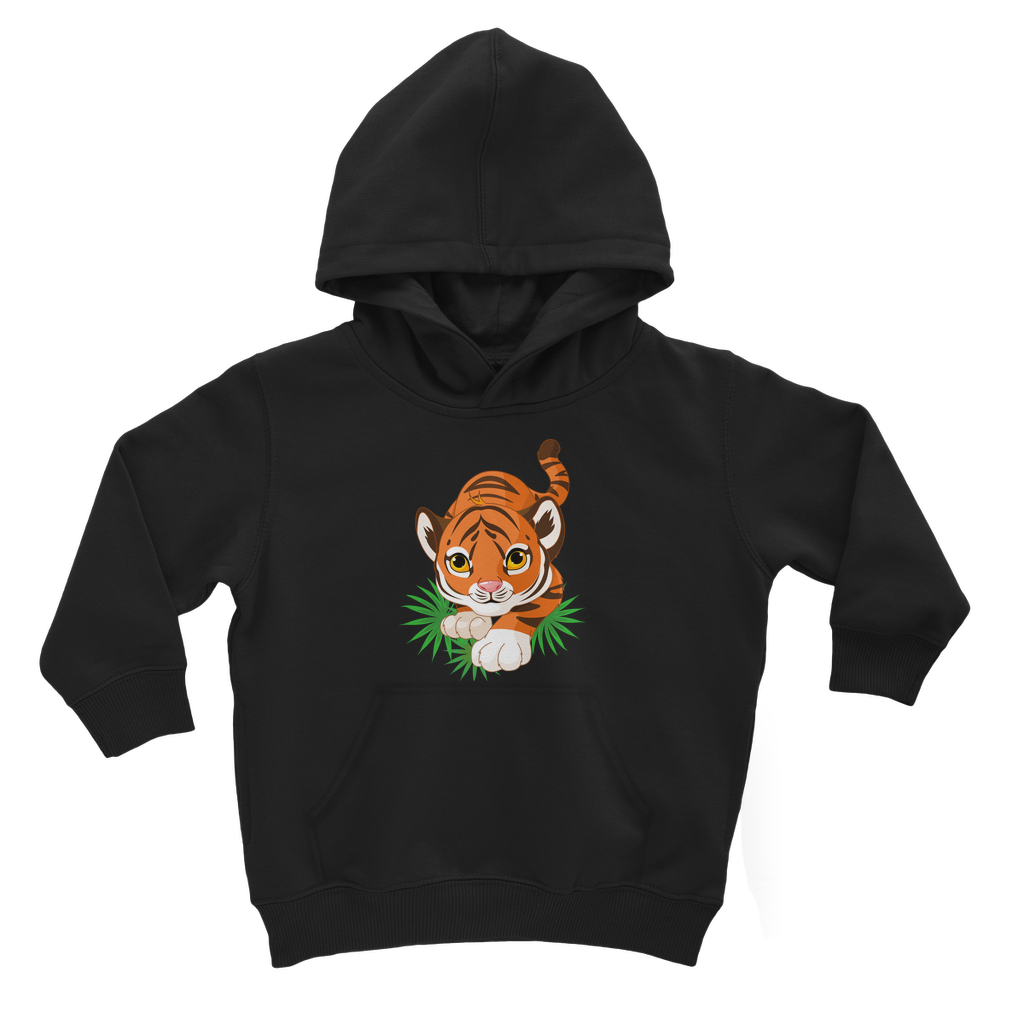 Cute Tiger Cub - Unisex Kids Printed Pullover Hoodie | 3 - 13 years