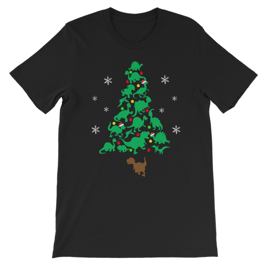 Kids Christmas Dinosaur T-shirt