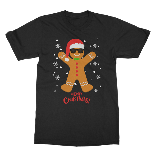 Cool Gingerbread Man Christmas T-shirt | Unisex Adults