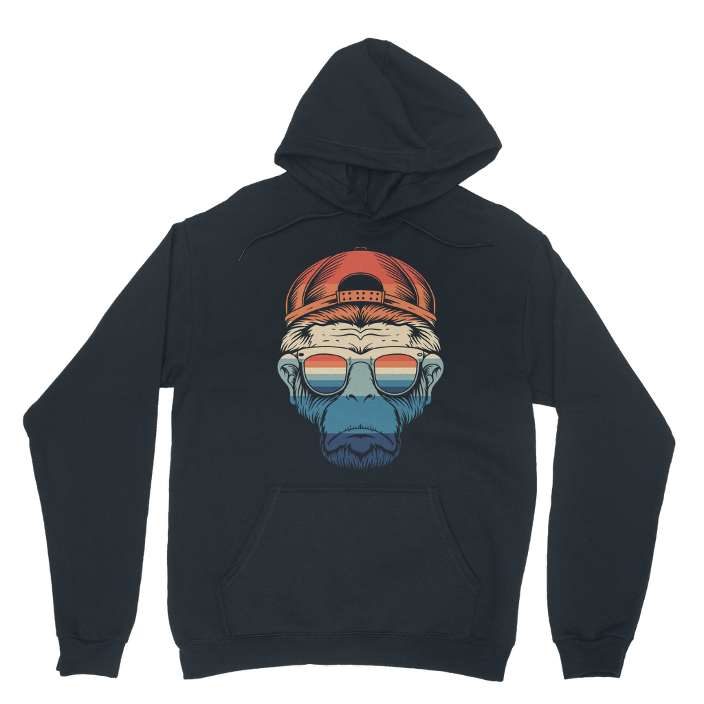 Men's Retro Chimp Hooded Sweatshirt | S - 5XL