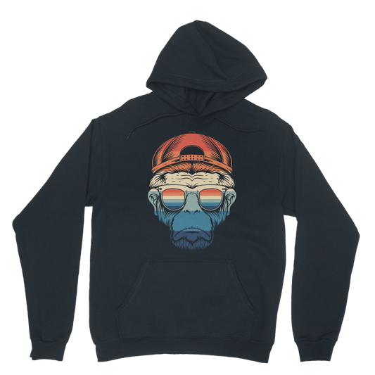 Men's Retro Chimp Hooded Sweatshirt | S - 5XL