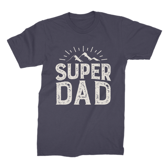 Navy Fathers Day T-shirt ' Super Dad' 