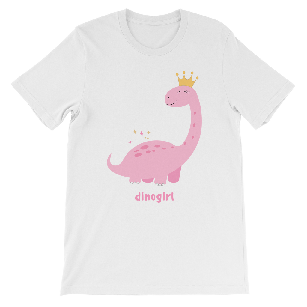 Girls Short Sleeved Dinosaur T-shirt