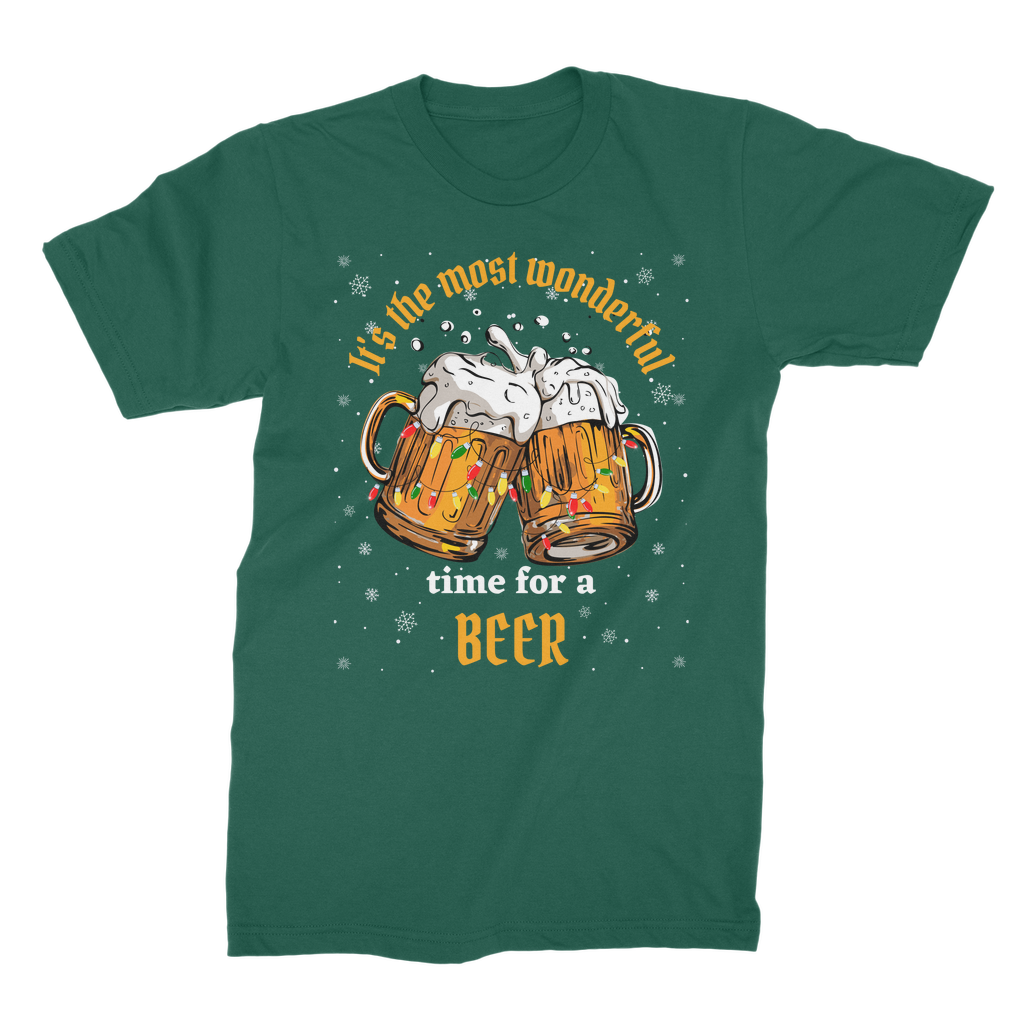 It's the most wonderful time for a Beer | Men's Christmas T-shirt