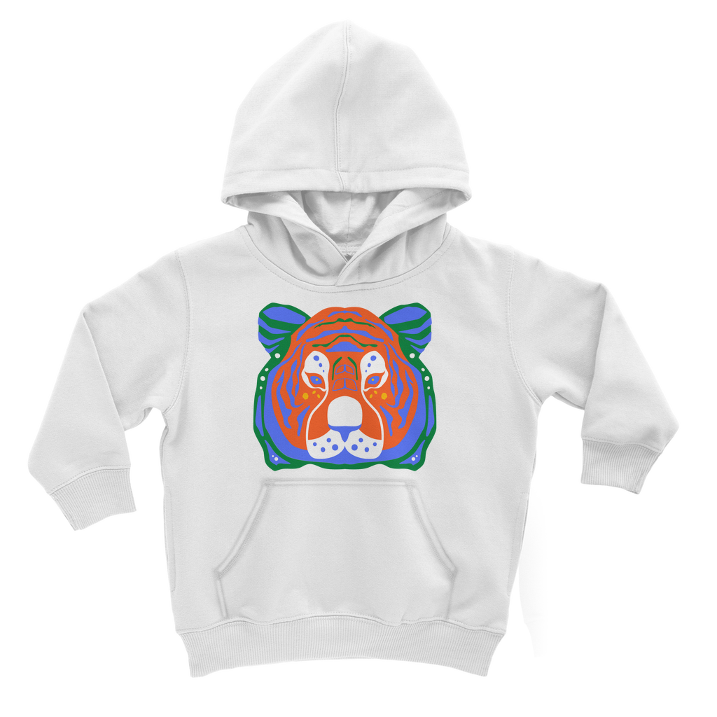 Kids Vibrant Tiger Pullover Hoodie | 3 - 13 years