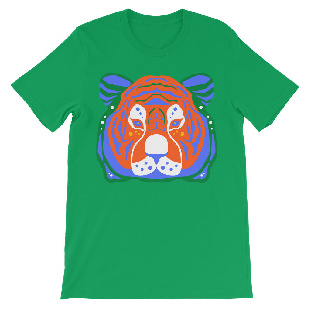 Kids Tiger T-shirt - Kelly Green