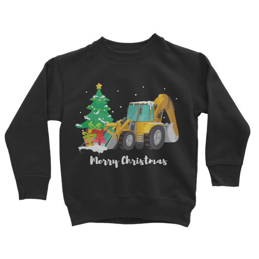 Kids Christmas Digger Sweatshirt
