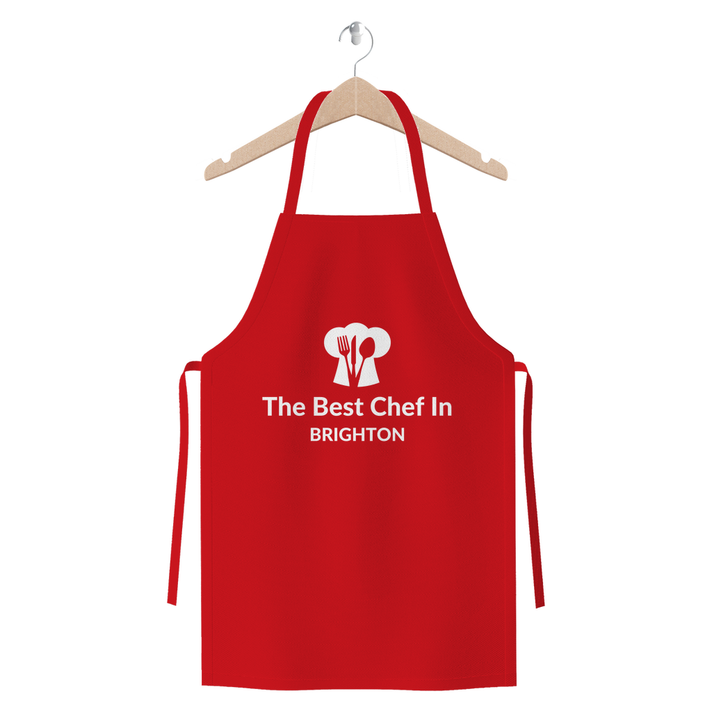 Personalised Apron 'The Best CHEF in... ' County/Town/City/Postcode