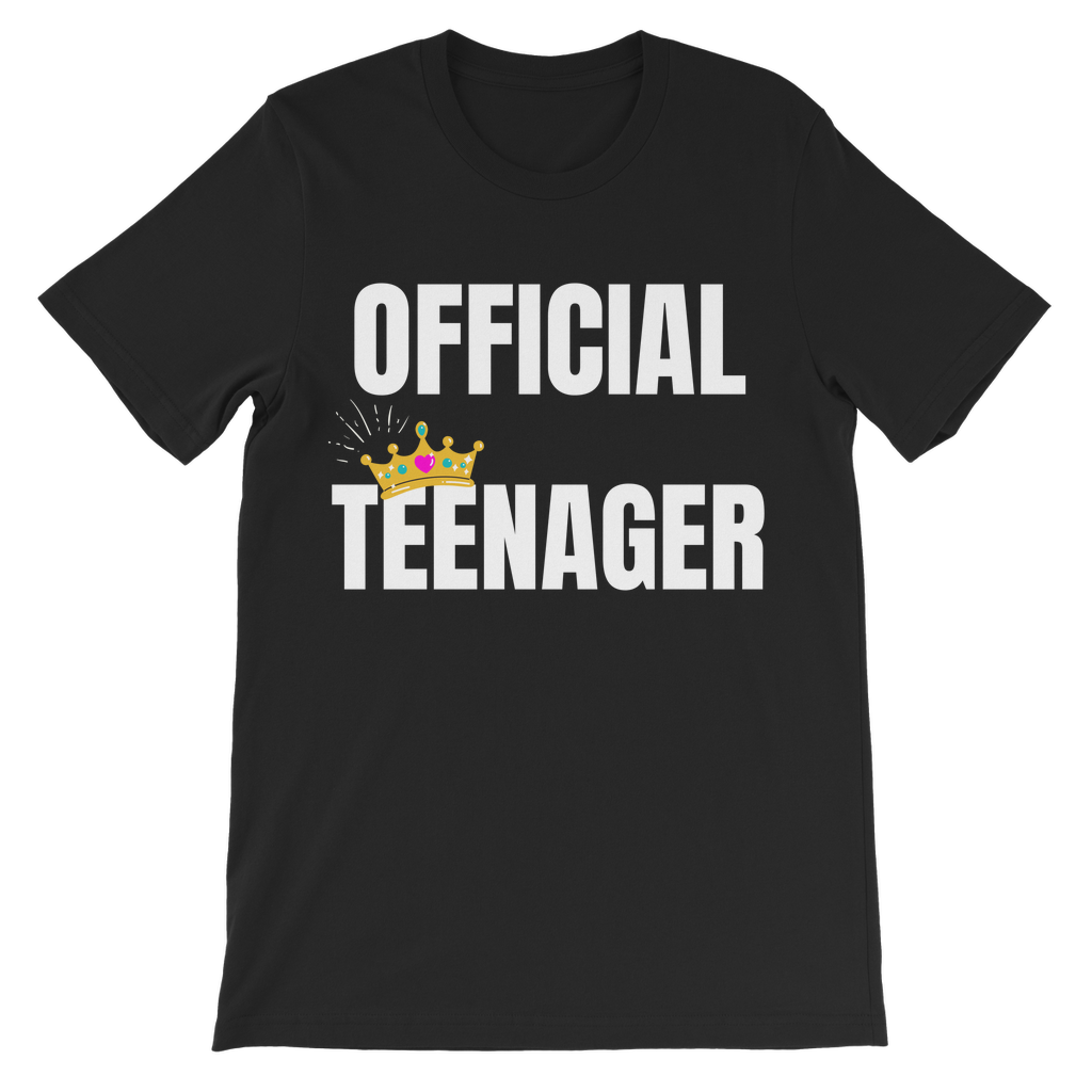 Girls 'Official Teenager' Cotton T-shirt | 12 - 13 years