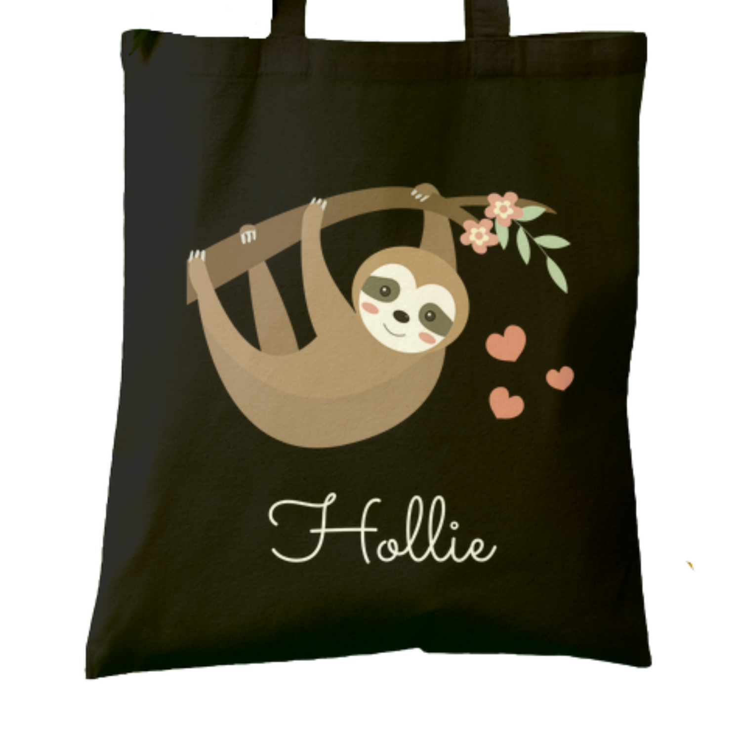 Personalised Sloth shopping Tote