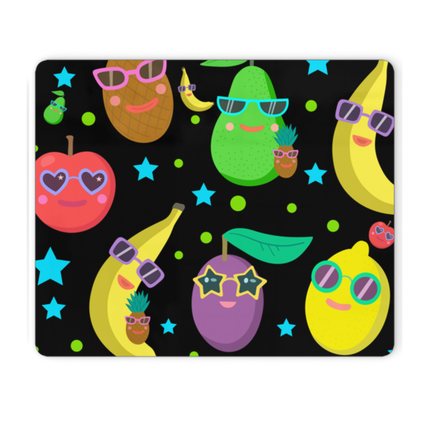 Personalised 'Cool Fruit' Placemat and Coaster Set