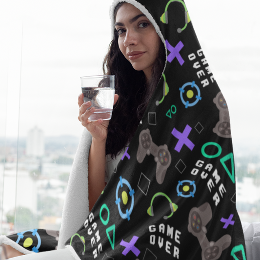 Kids Gaming Hooded Blanket