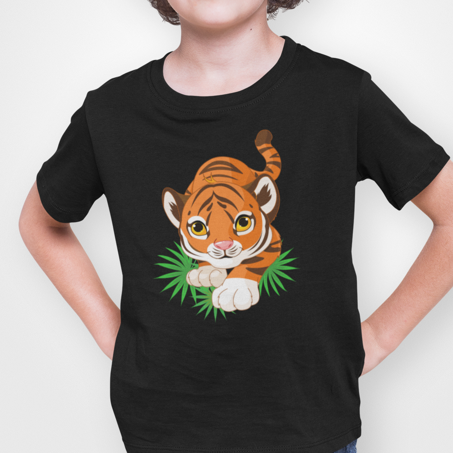 Kids Tiger Cub T-shirt - Black