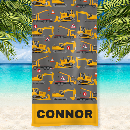 Kids Diggers Beach Towel