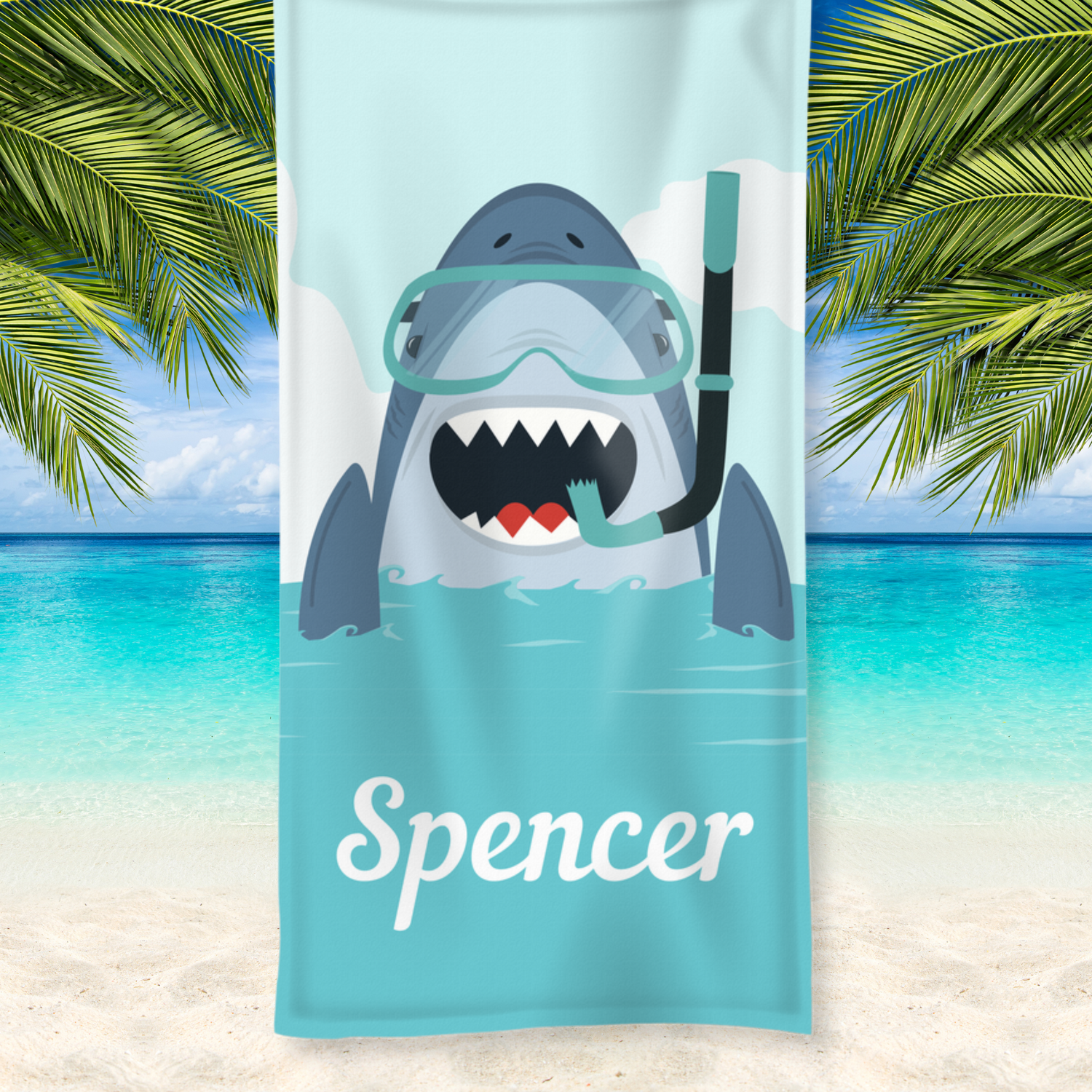 Personalised baby beach 2024 towel